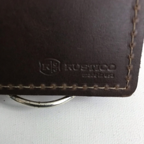 Rustico Credit Card Holder 100% leather Made in USA Brand New - Picture 9 of 10